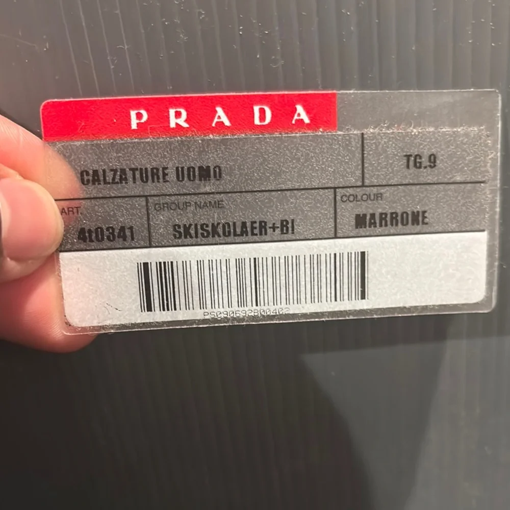 Prada Men's Black and Gray High-Top Sneakers - Picture 8 of 8